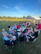 Relaxing at Pirton VE Day Singalong